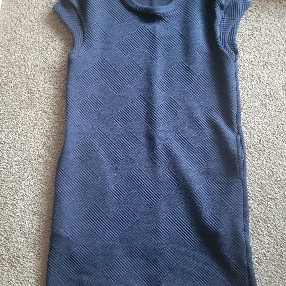 Kate & Mallory Deep Blue Textured Dress
